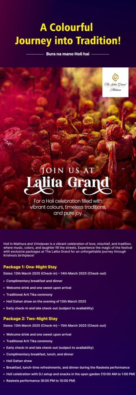 The Lalita Grand Mathura- Vrindavan Eksteriør billede